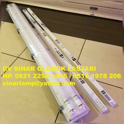 Lampu Waterproof + TL LED 2x18 watt Osram